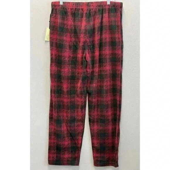 DG Hill Sleepwear Men's Sz Large Red Flannel Pajama Comfy‎ Pants NEW! - Picture 2 of 8